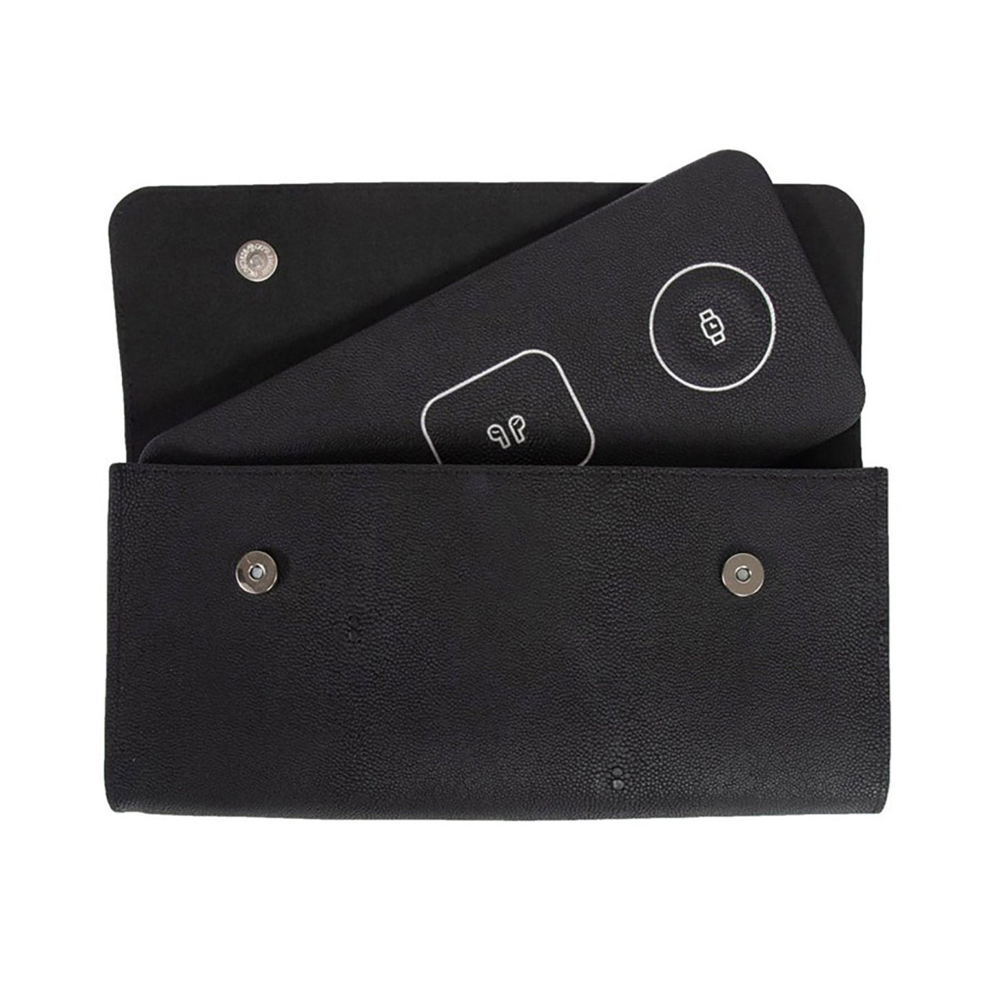 3 in 1 Portable Wireless Fast Charging Pad Black - Home - shop_name