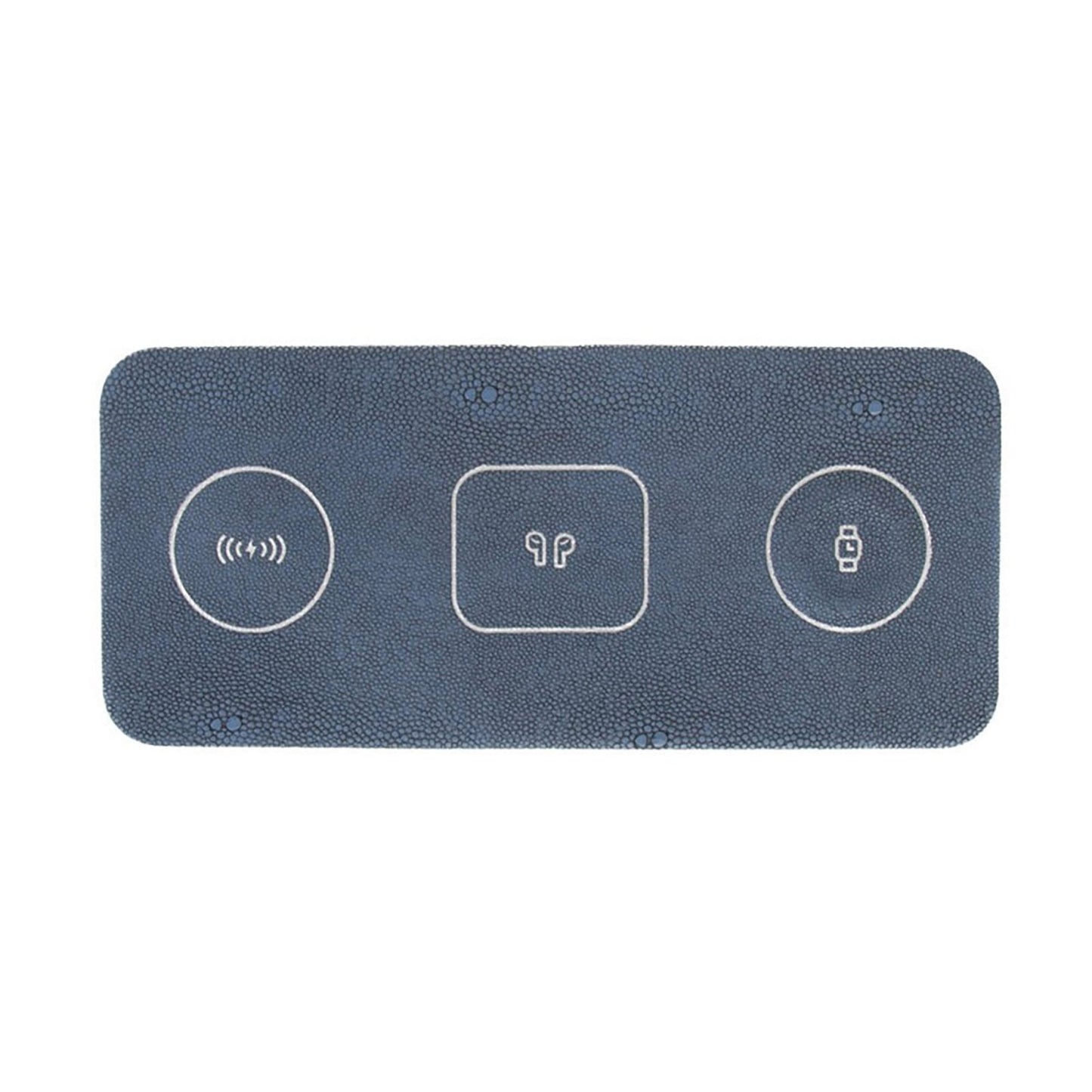 3 in 1 Portable Wireless Fast Charging Pad Blue - Home - shop_name