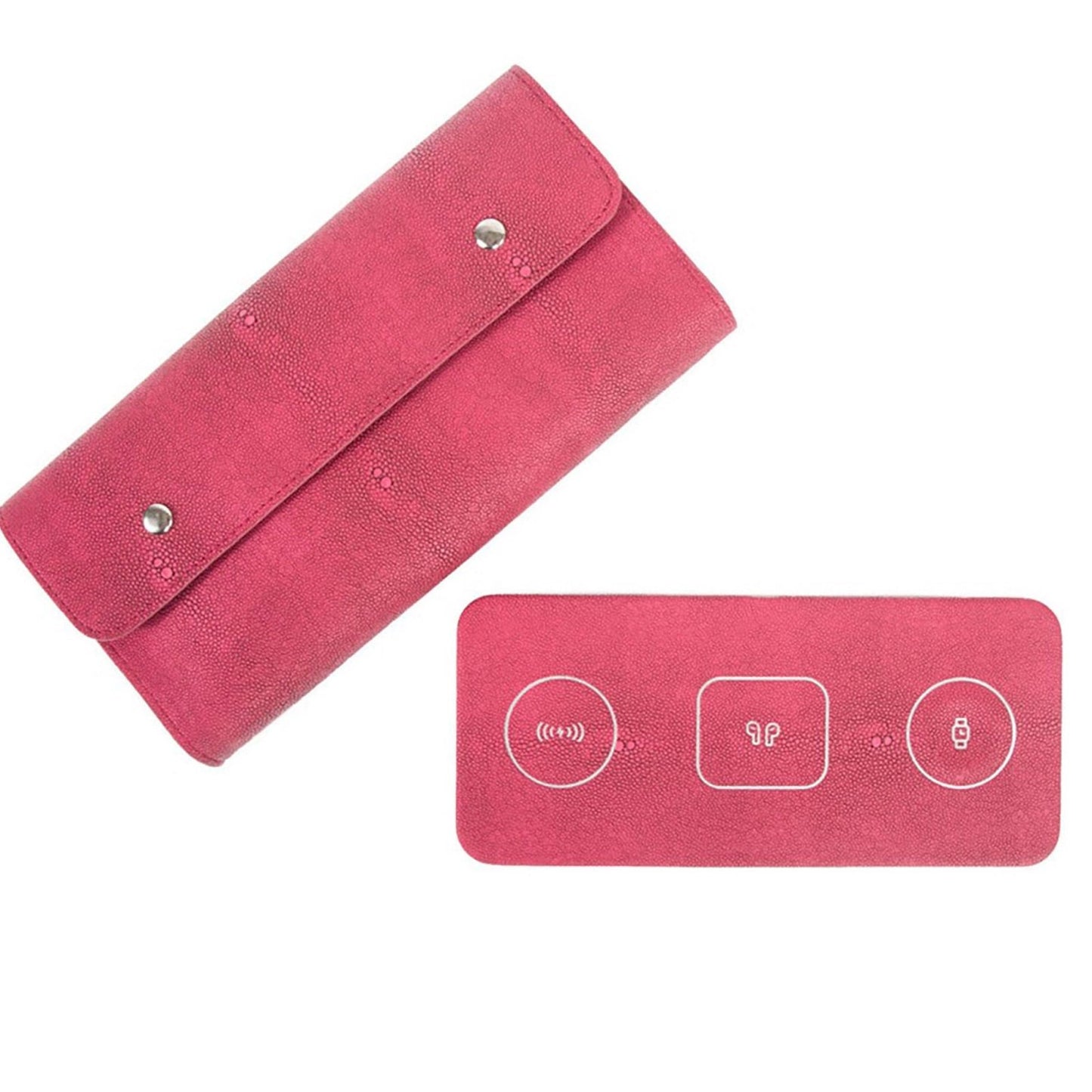 3 in 1 Portable Wireless Fast Charging Pad Red - Home - shop_name