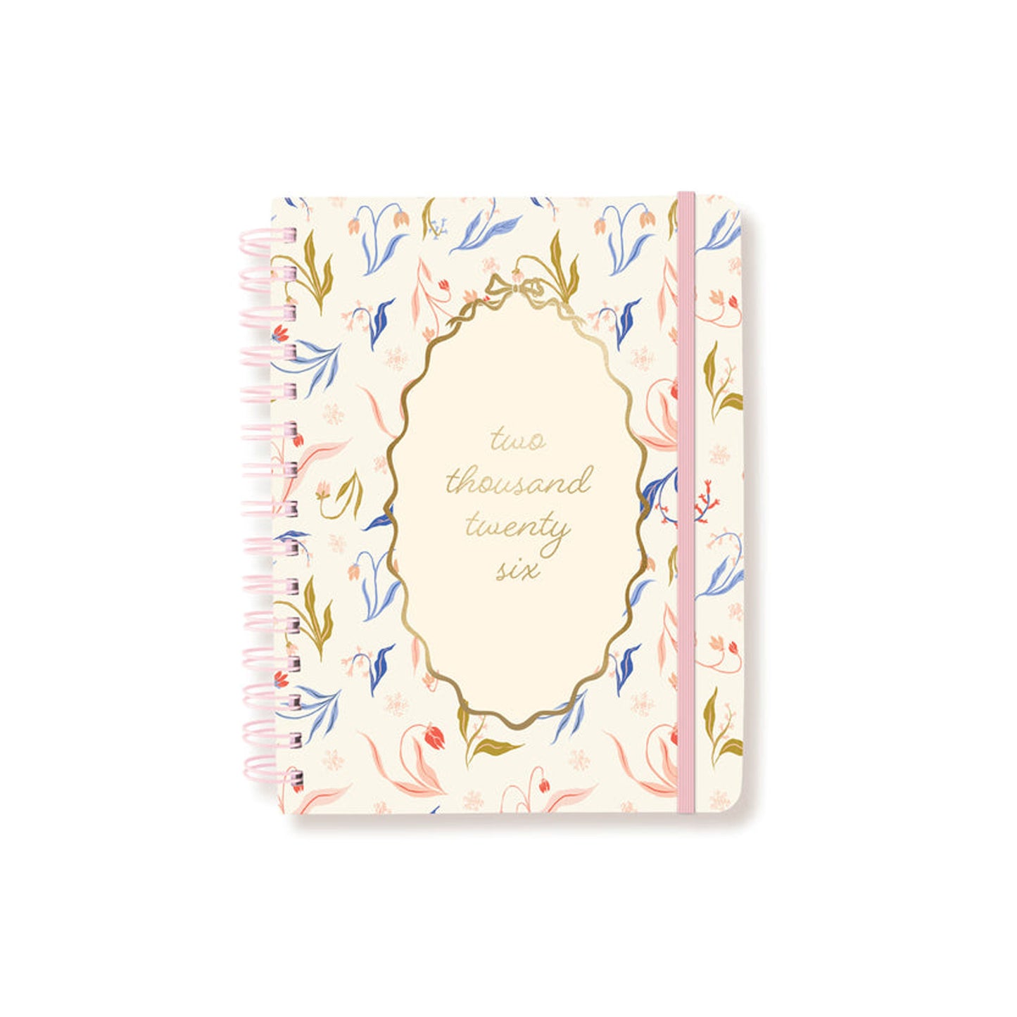 Farmhouse Floral 6 x 8 18-Month Hardbound Spiral Planner