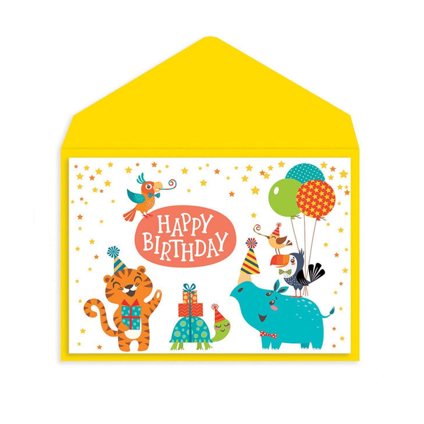 Animal Party Birthday Card