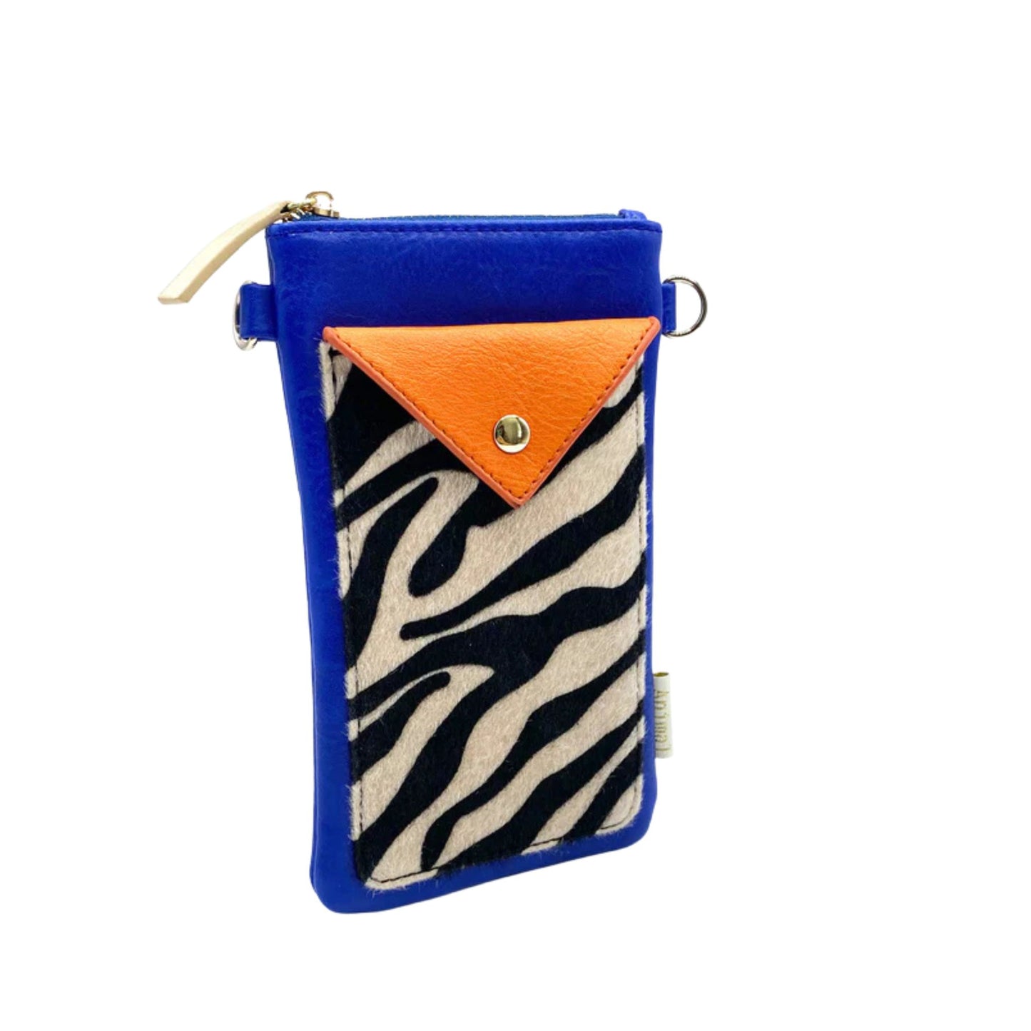 Animal Print Blue Zebra Phone Wallet