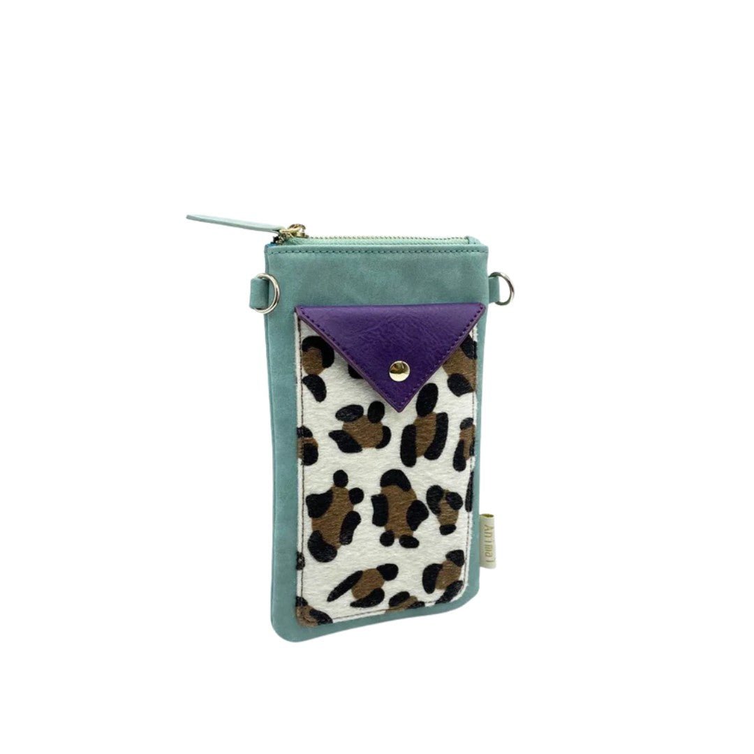 Animal Print Purple Leopard Phone Wallet - For Her - shop_name