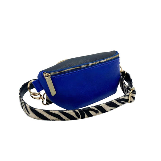 Animal Print Blue Zebra Bum Bag