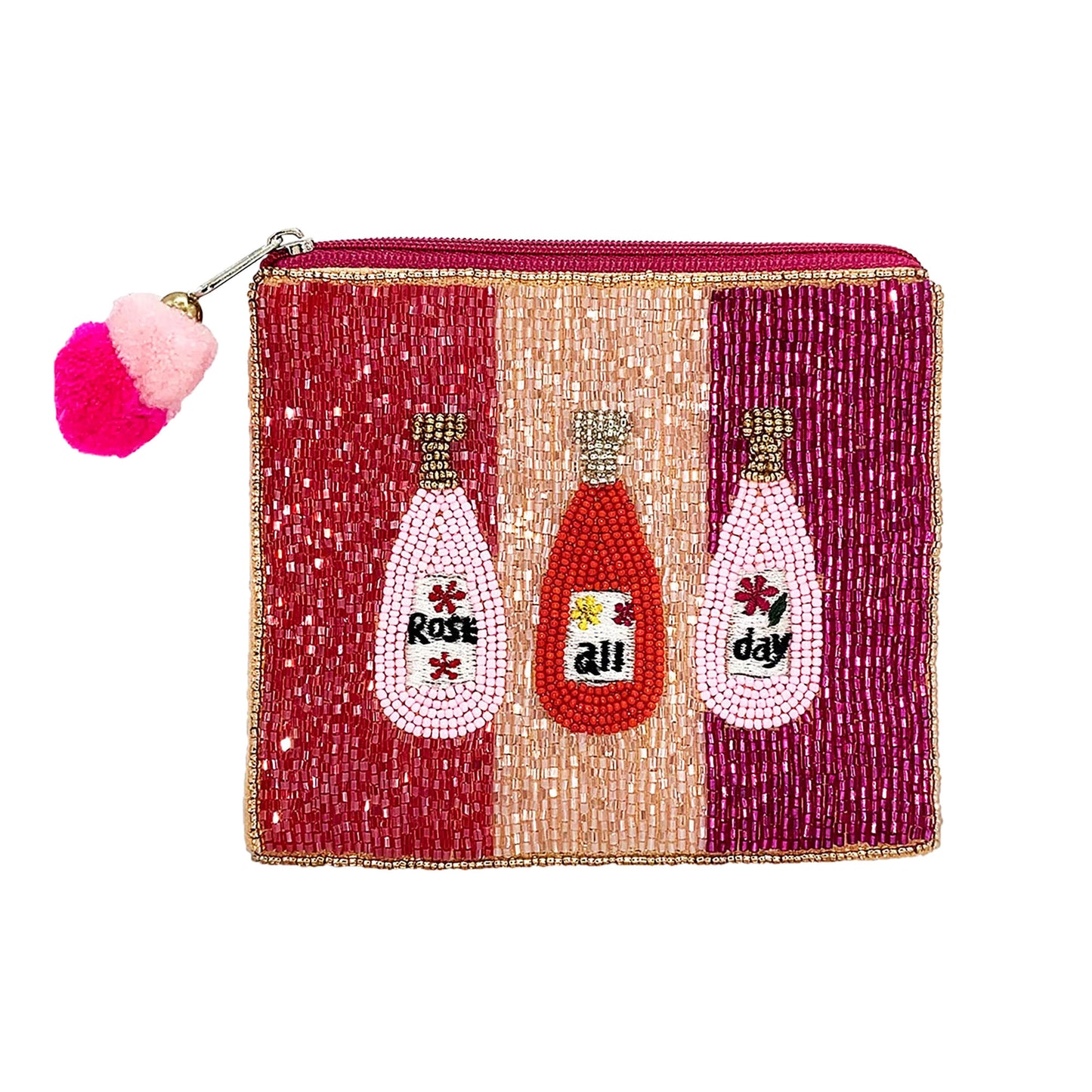 Rose All Day Beaded Coin Pouch