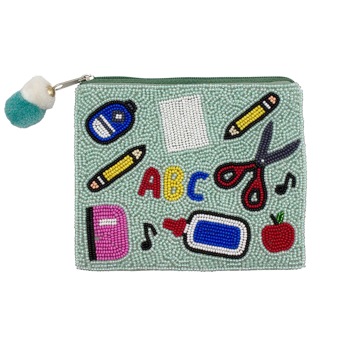 Learning beaded Coin Pouch