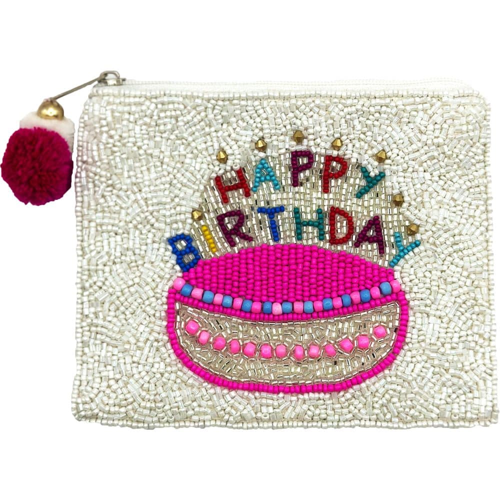 Birthday Beaded Coin Pouch - For Her - shop_name