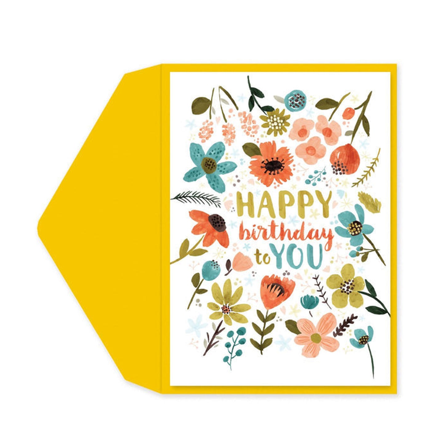 Funky Floral Birthday Card