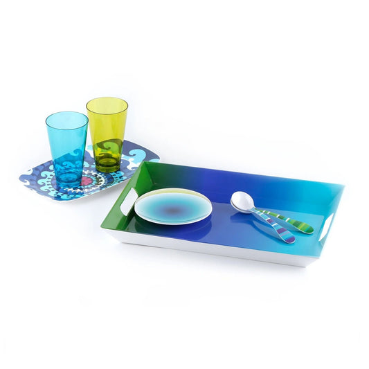 Blue Ombré Serving Tray - Living - shop_name