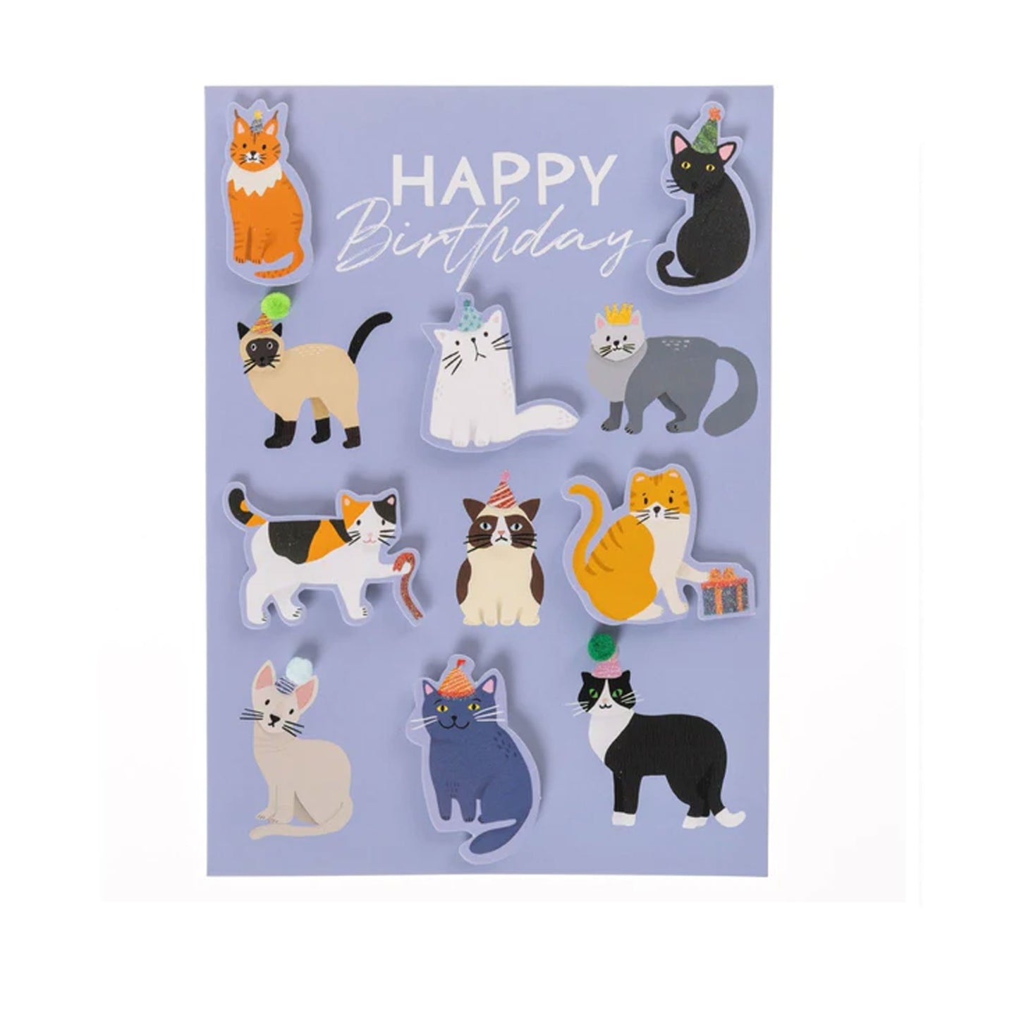 Party Cats Birthday Handmade Card