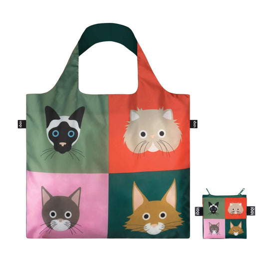 Cats Recycled Folding Bag - shop_name