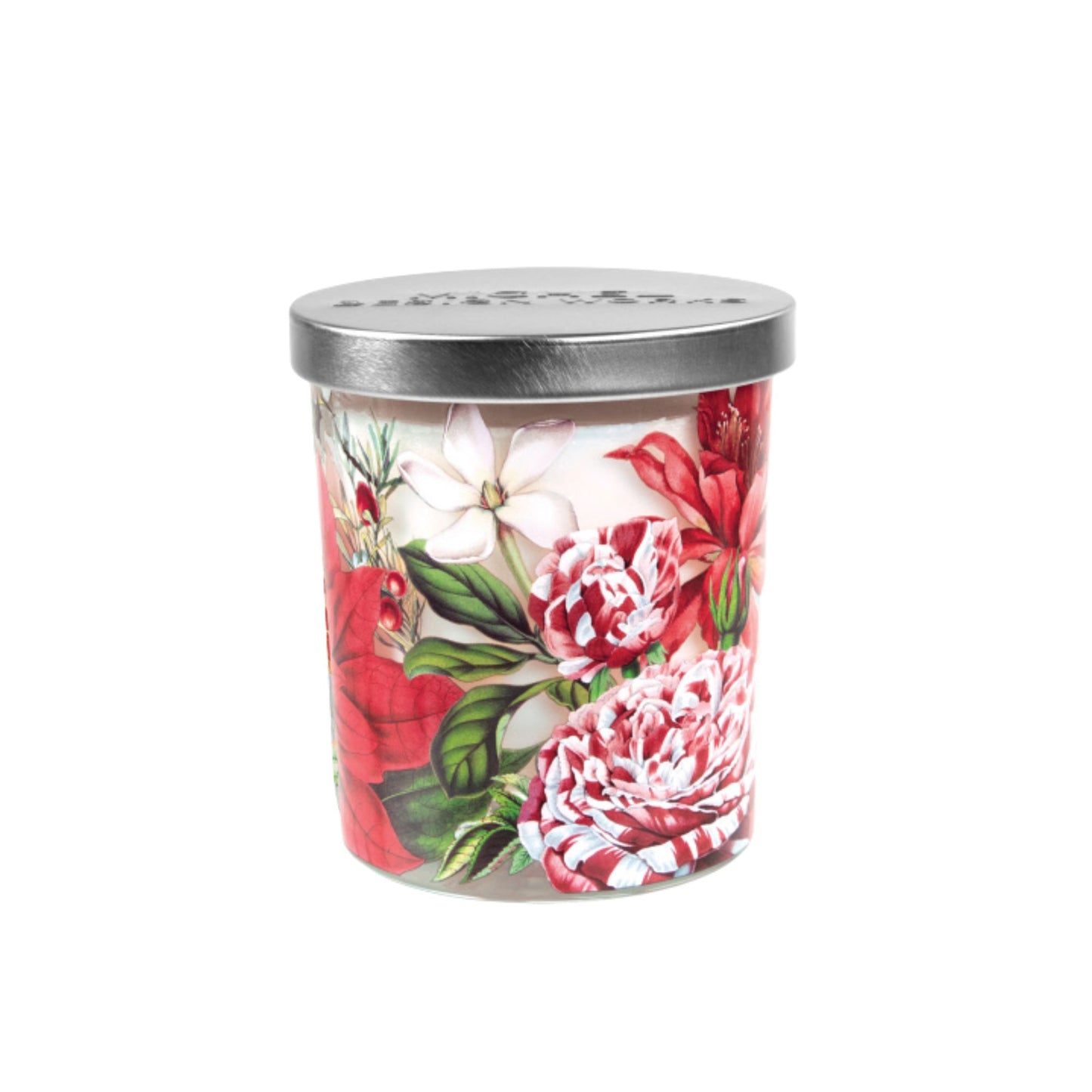 Christmas Bouquet Candle Jar with Lid