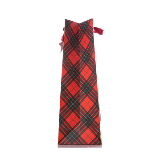 Plaid Wine Gift Bag