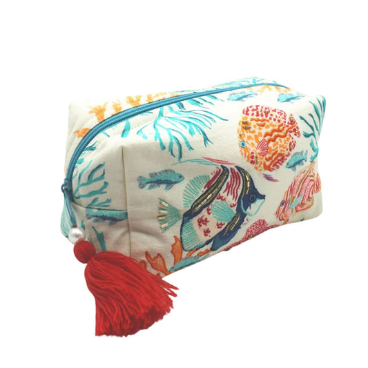 Coral Fish Cosmetic Bag - For Her - shop_name