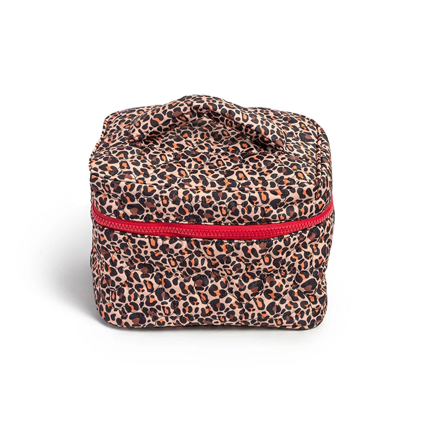 Cheetah cosmetic pouch for makeup and travel essentials