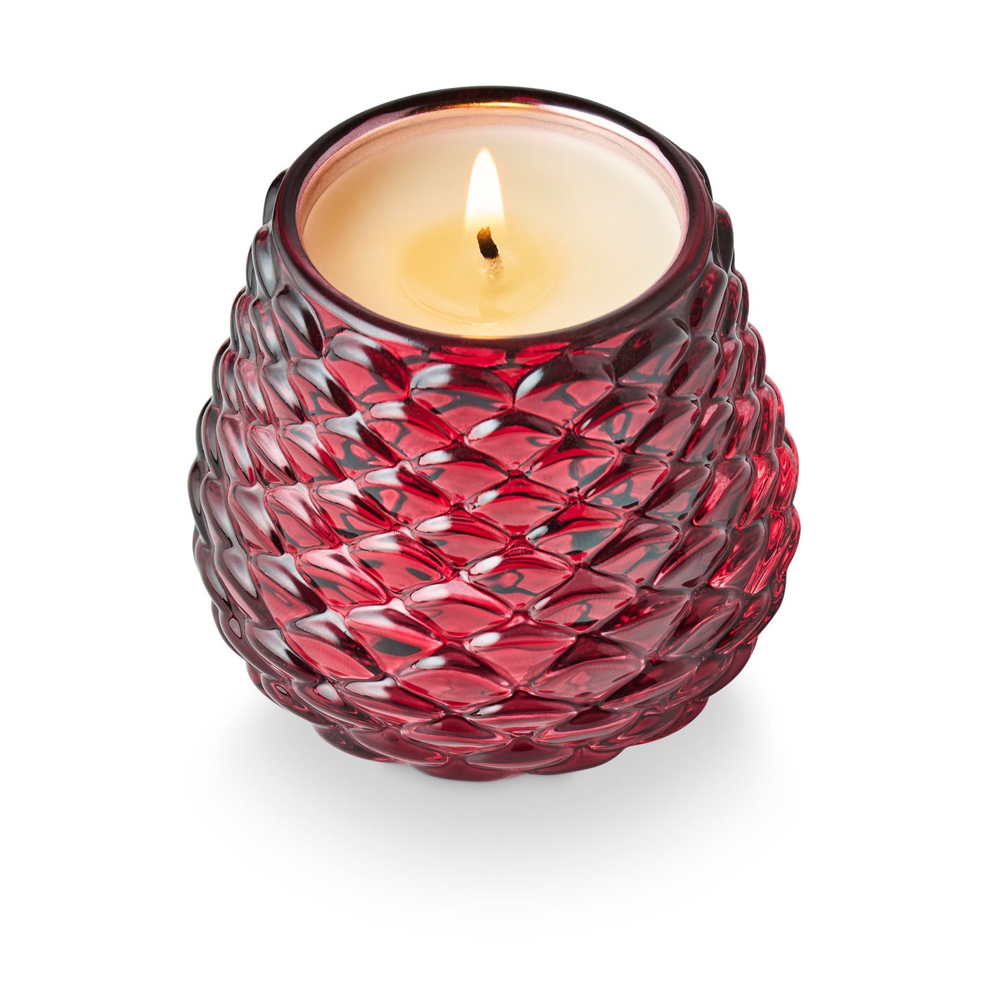 Crimson Woods Glass Candle