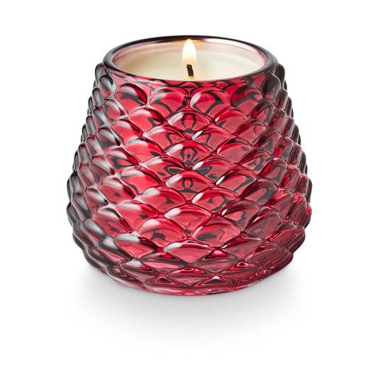 Crimson Woods Glass Candle