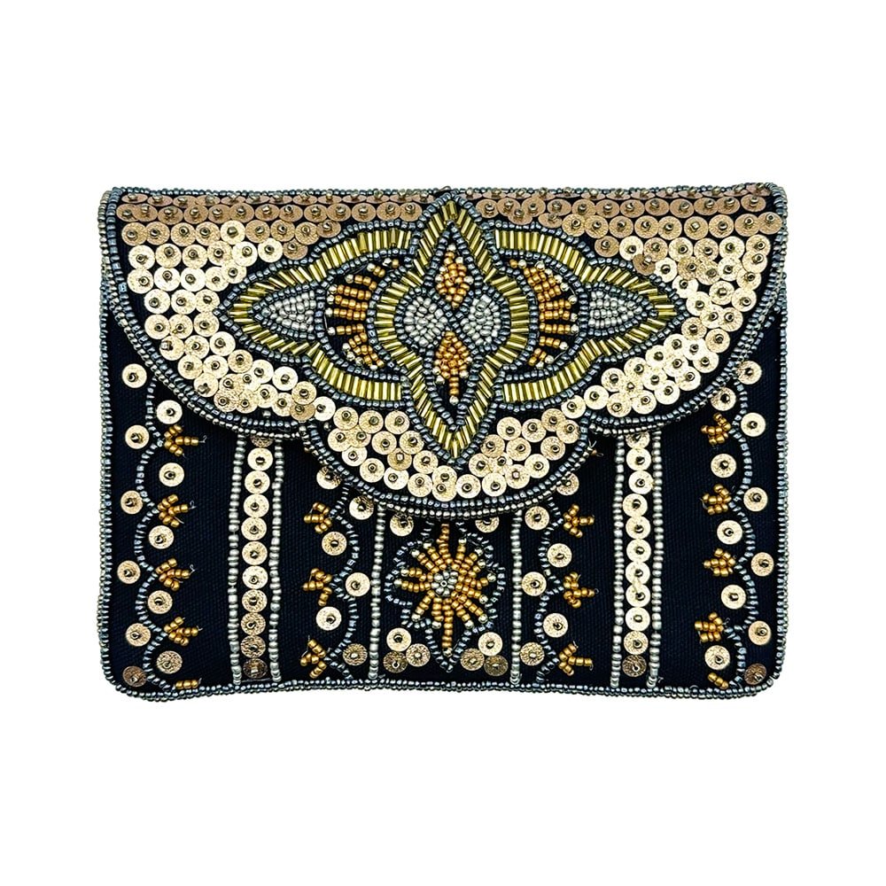 Elegant Symmetry Beaded Mini Clutch - For Her - shop_name
