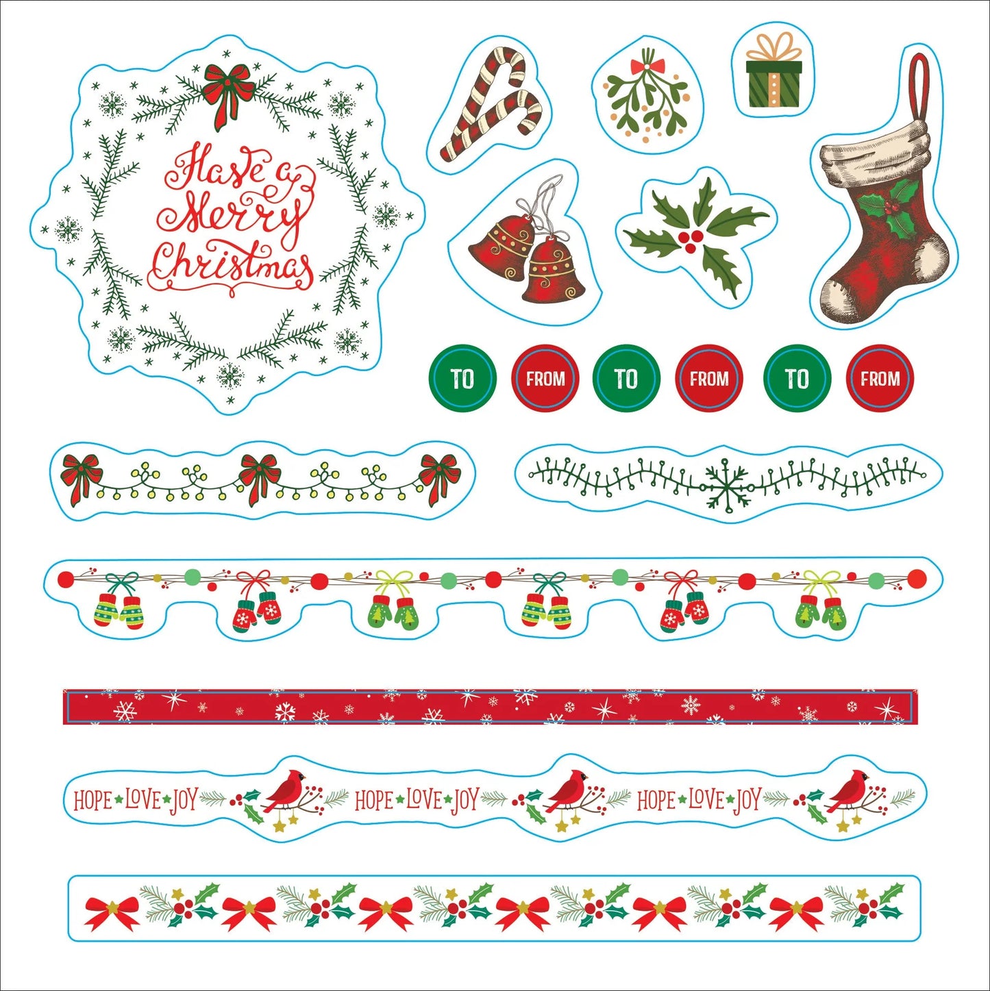 Festive stationery item for notes, planning and creative projects