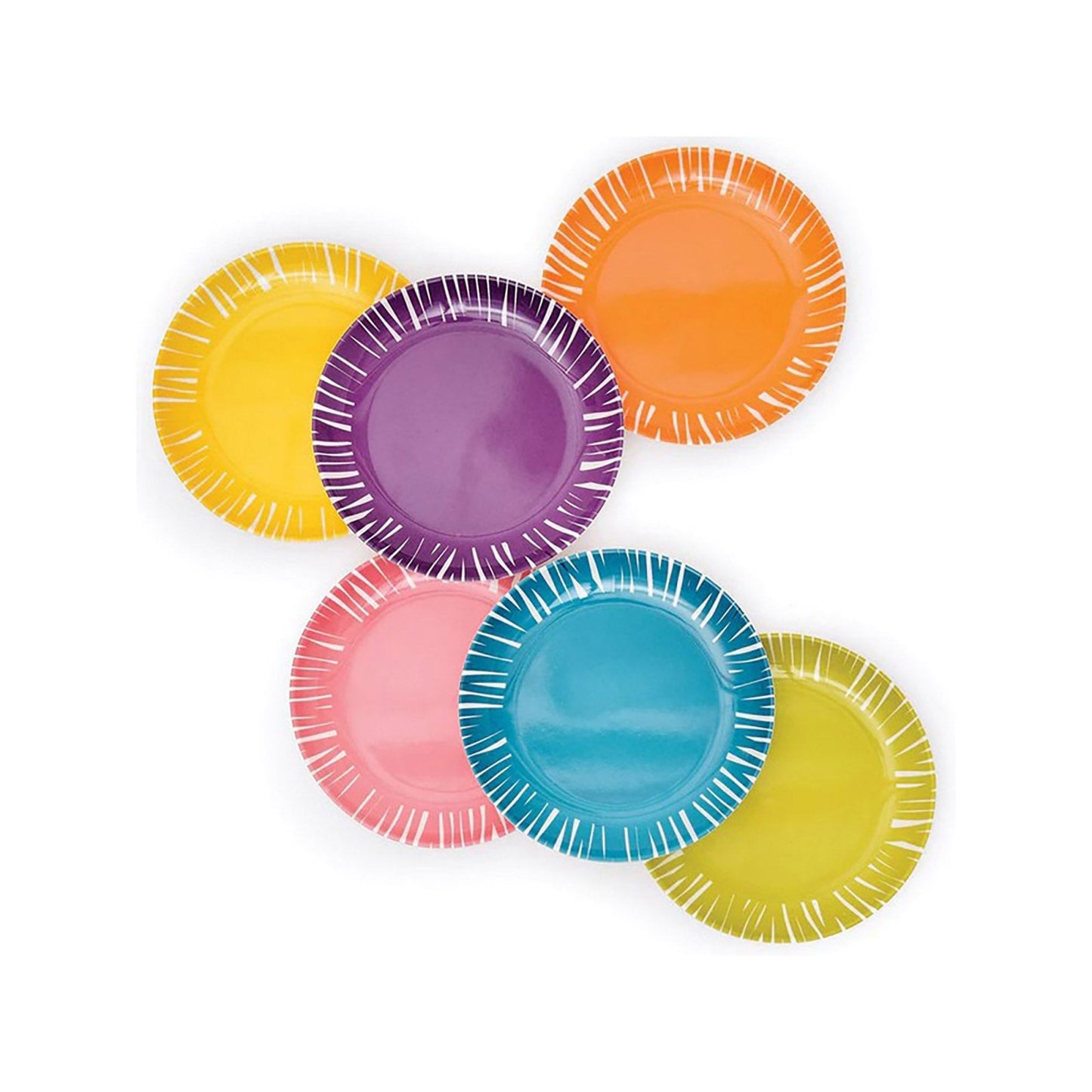 Fringe Appetizer Plate Set - 6 - piece - Living - shop_name