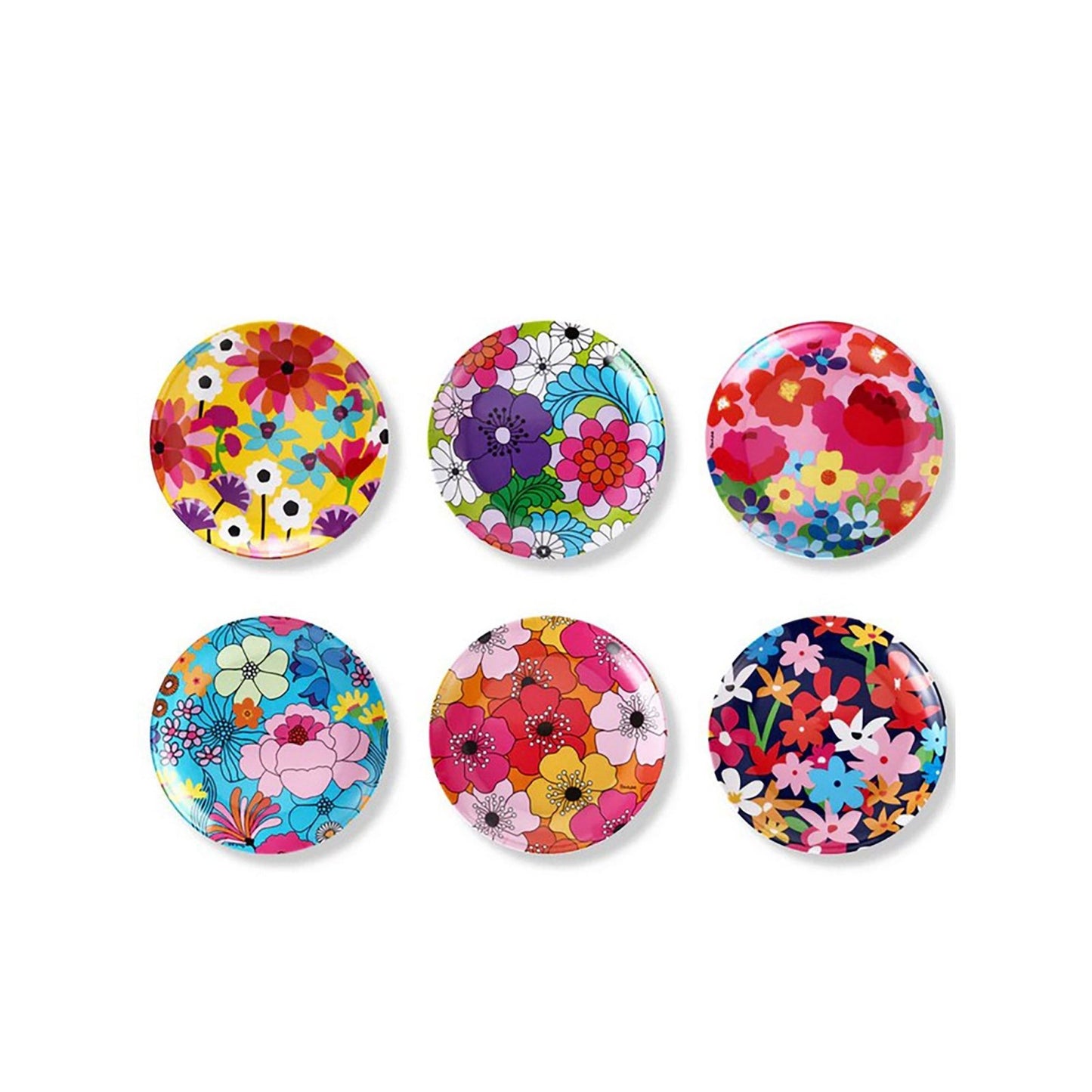Garden Florals Appetizer Plate Set - 6 - piece - Living - shop_name