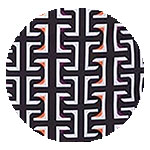 Geometric Black & White Cosmetic Bag