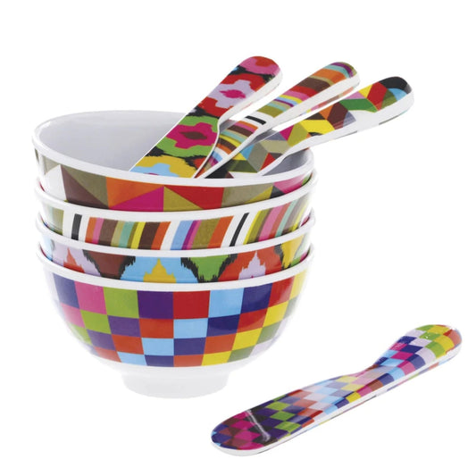 Graphic Mini Bowl, 4 - Piece Set - Living - shop_name