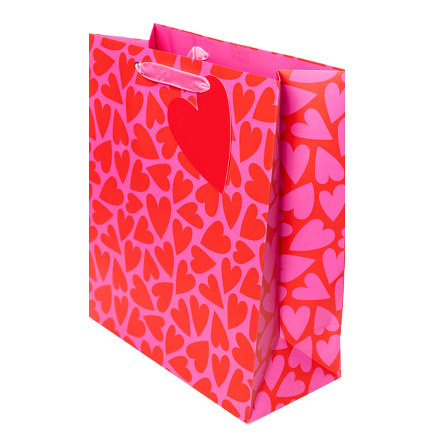Red and Pink Hearts Large Gift Bag