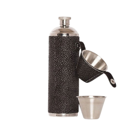 Hunters Flask Blue Ostrich - For Him - shop_name