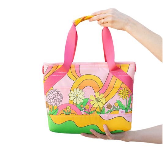 Sac fourre-tout en toile à pois noirs