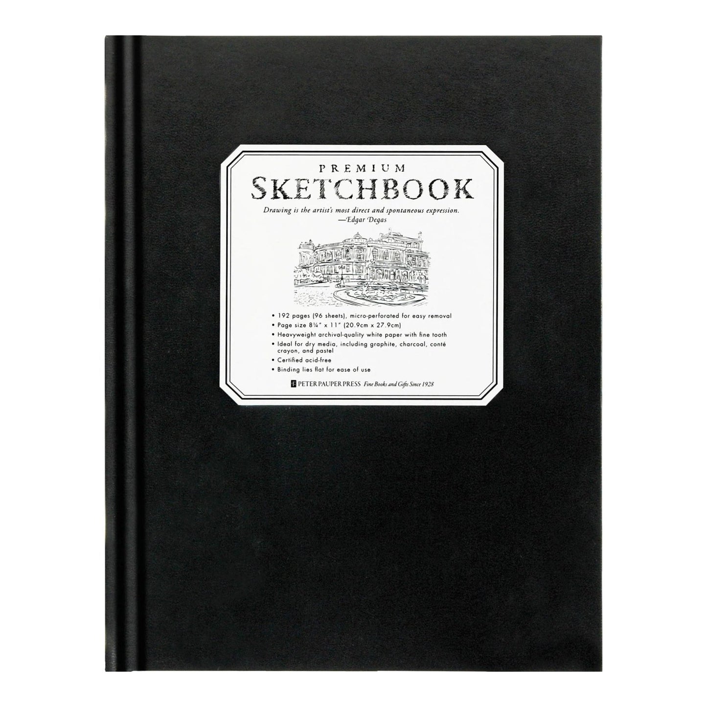Large Black Premium Sketchbook - shop_name