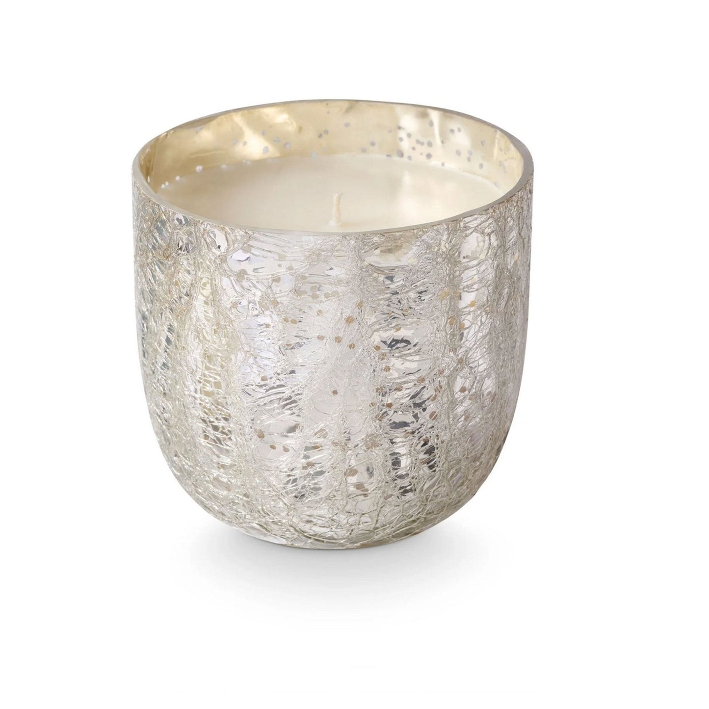 Large Boxed Crackle Glass Candle Balsam & Cedar - Candle - shop_name