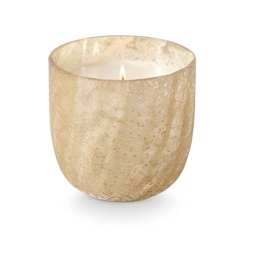 Large Boxed Crackle Glass Candle Winter White - Candle - shop_name