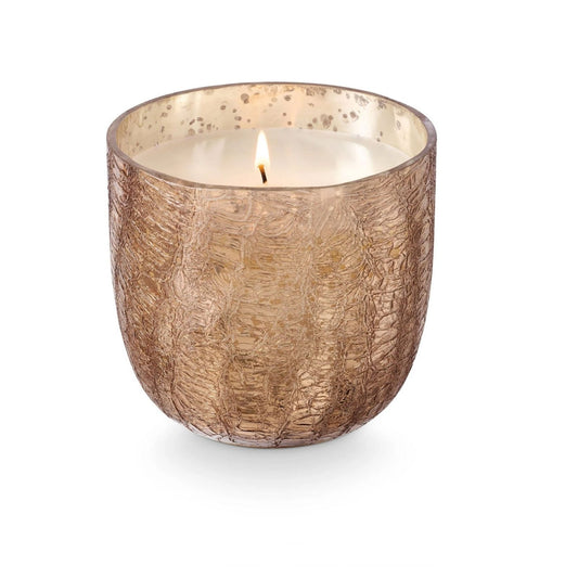 Large Boxed Crackle Glass Candle Woodfire - Candle - shop_name