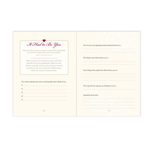 Why I Love You Journal