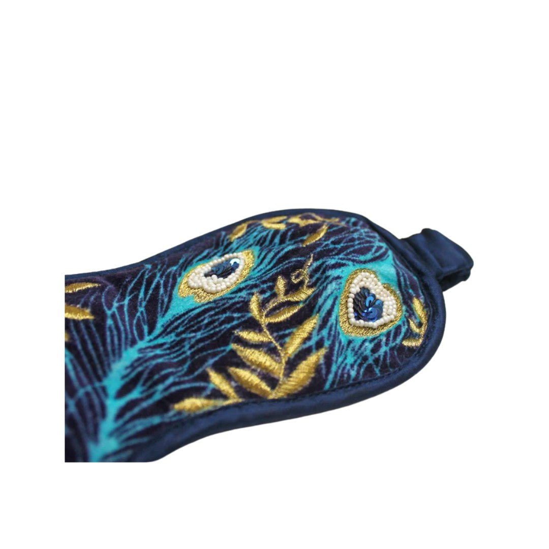 Luxe Peacock Eye Mask - For Her - shop_name