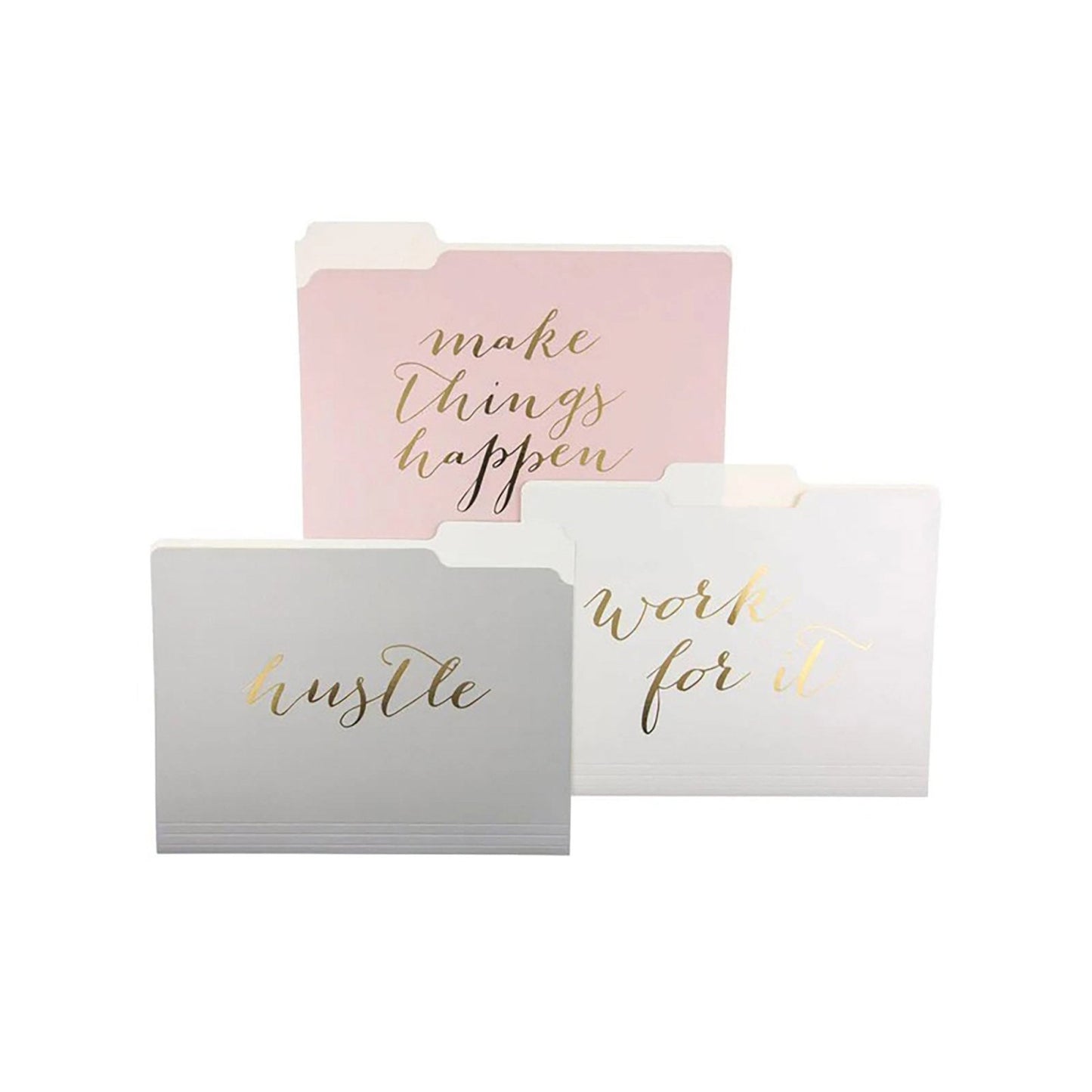 Make Things Happen File Folder Set of 3 - Papergoods - shop_name