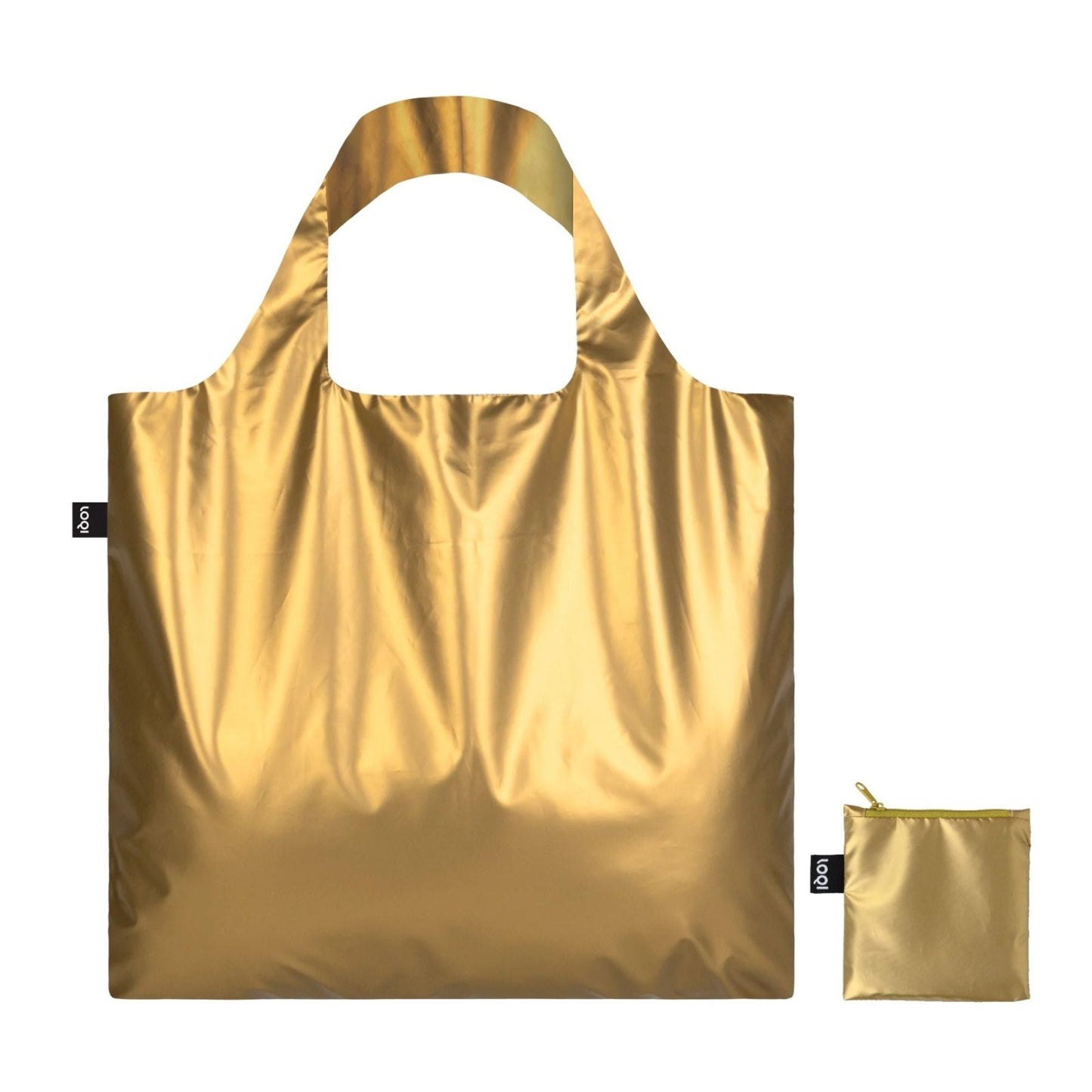 Metallic Rose Gold Reusable Folding Bag - shop_name