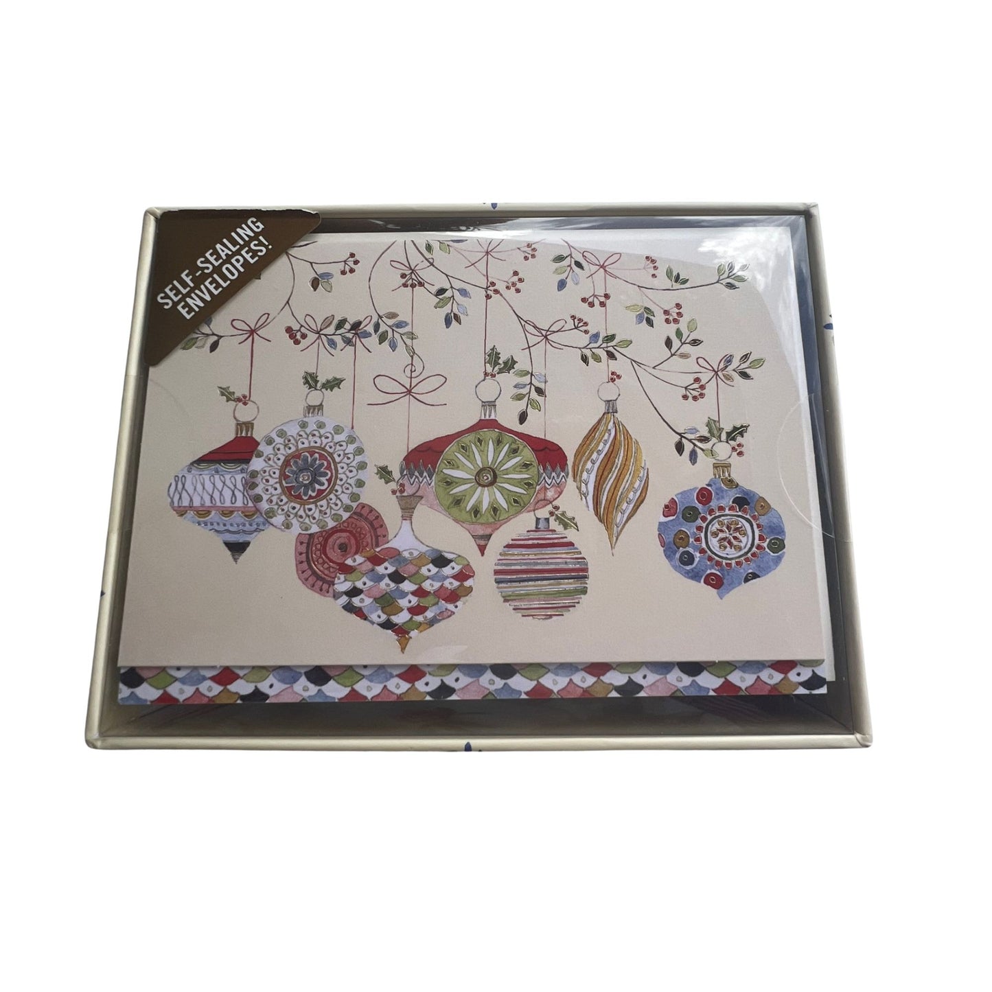 Watercolor Ornaments Holiday Cards