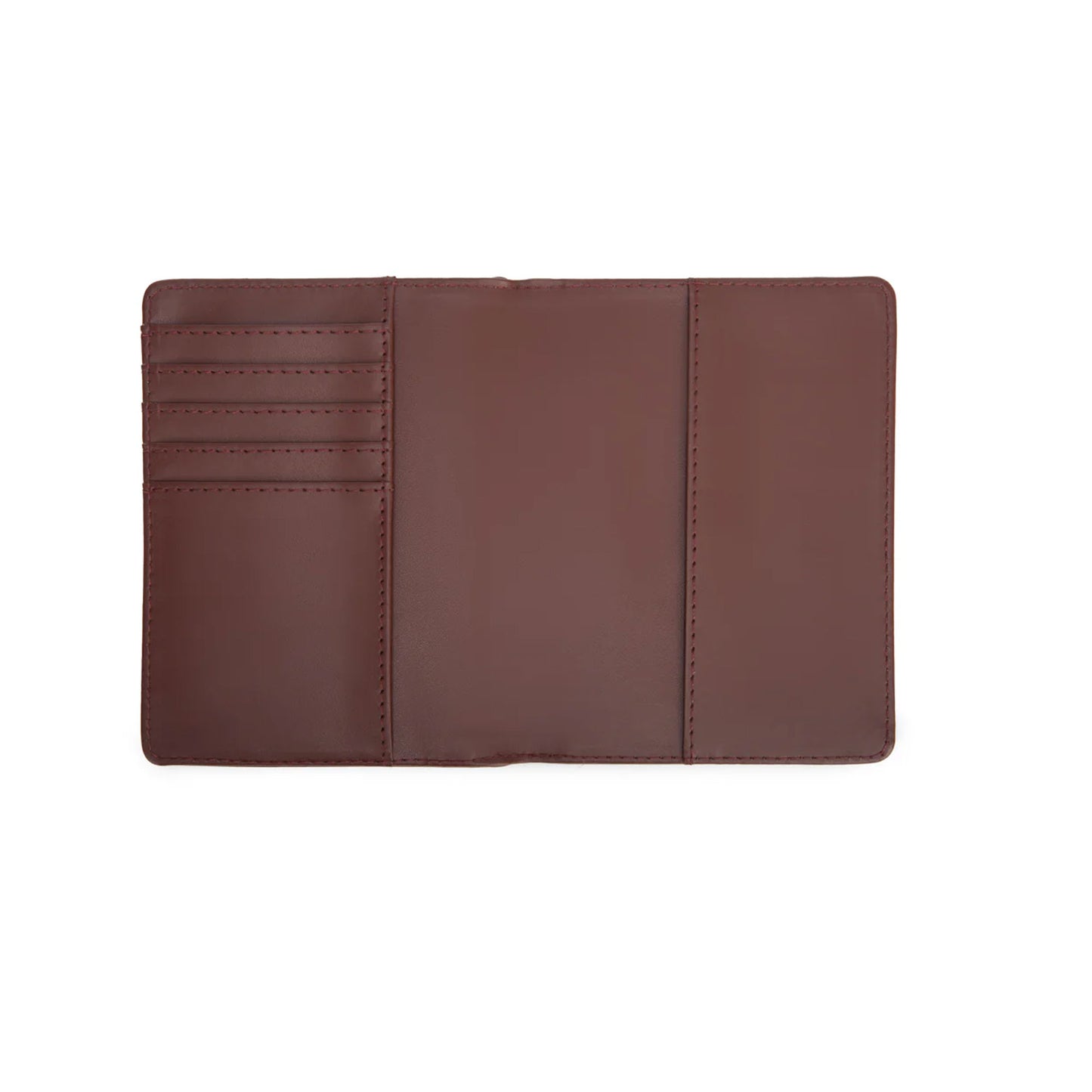Étui pour passeport en cuir marron Stanford