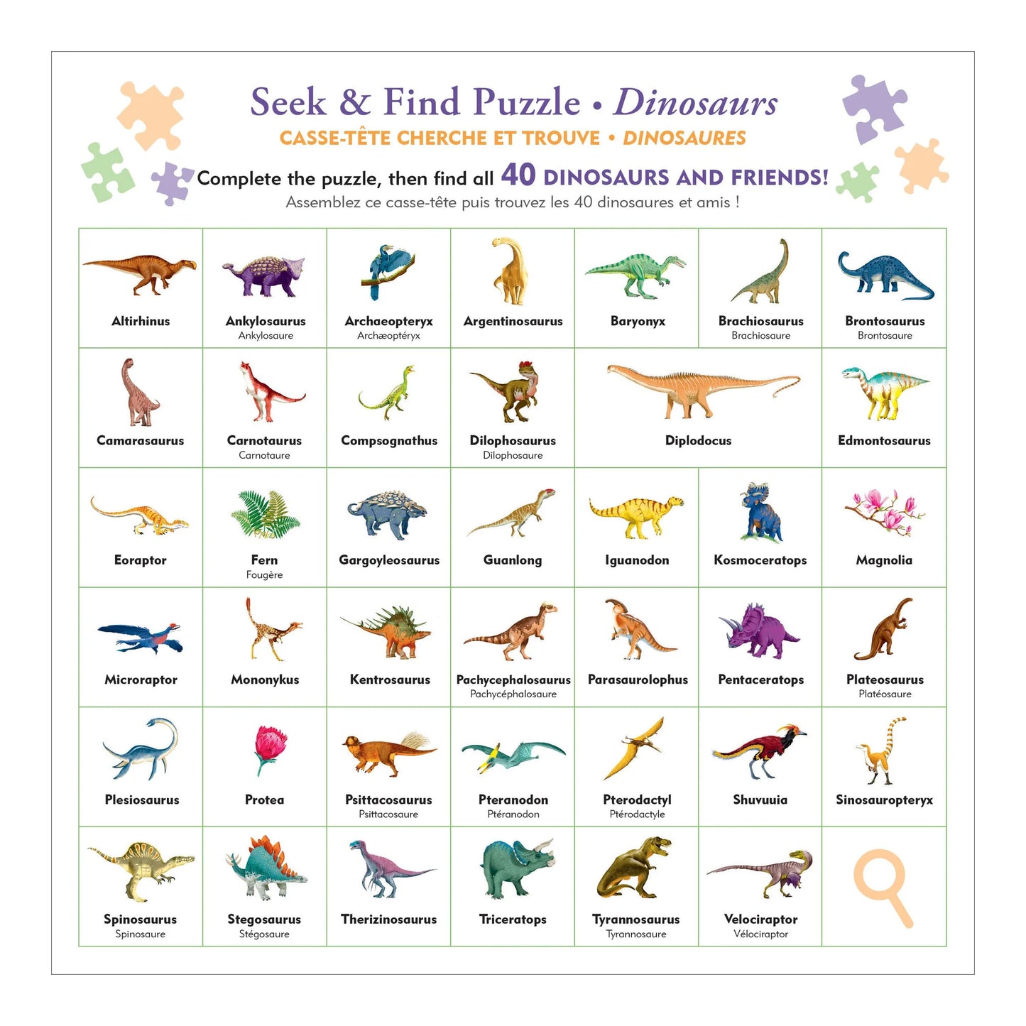 Dinosaurs Seek & Find Puzzle