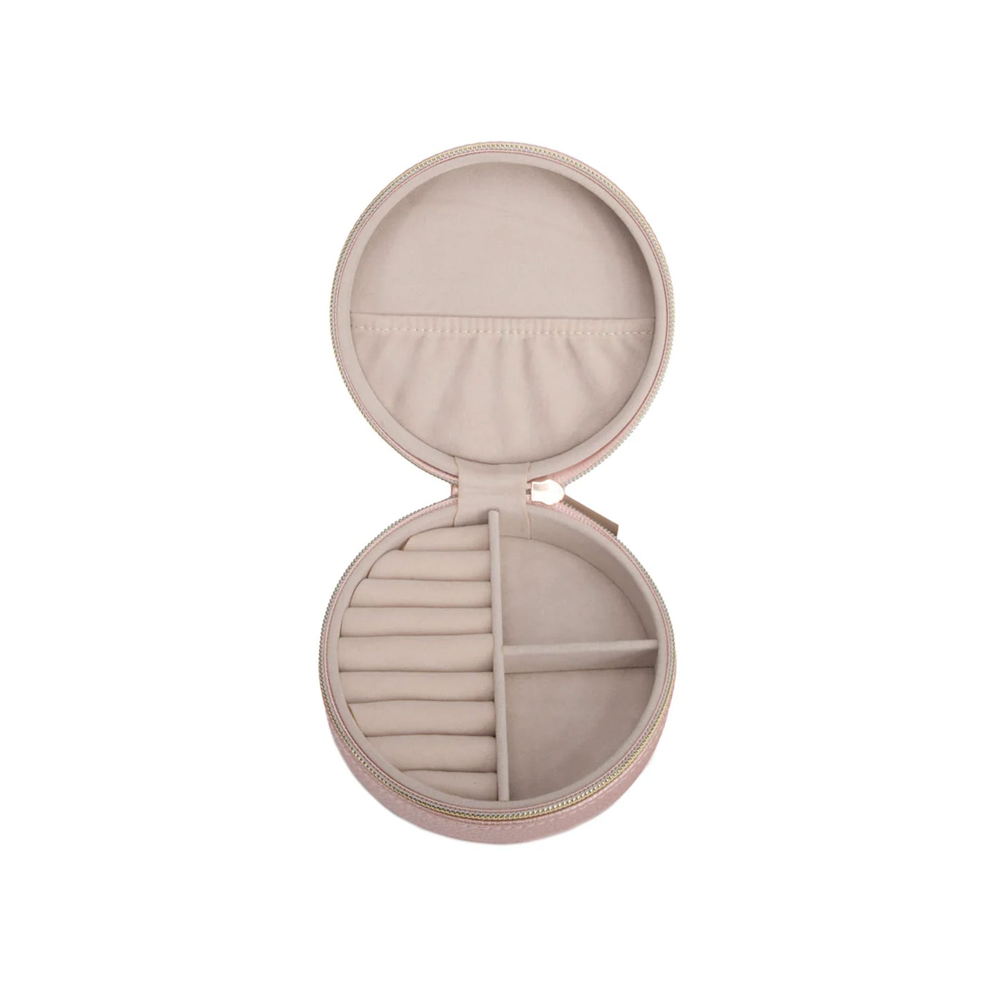 Pink Quilted Round Jewelry Pink bag for everyday essentials and island outings