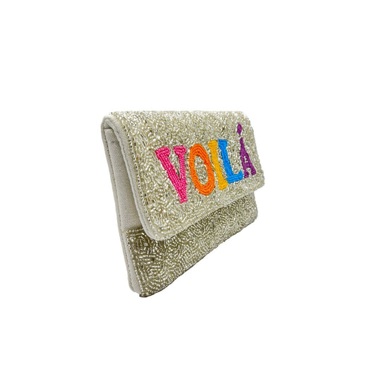 Rainbow VIOLA Beaded Mini Clutch - For Her - shop_name