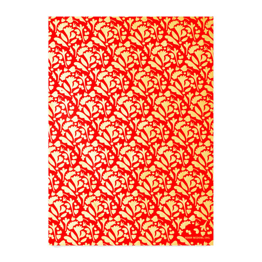 Red and Gold Metallic