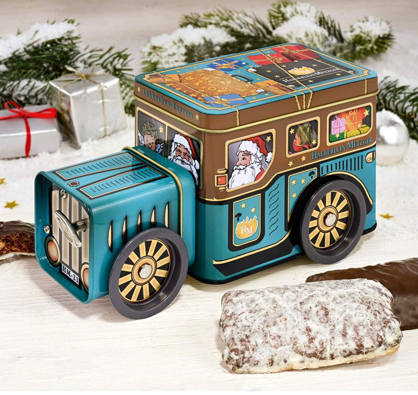Express Train Musical Tin with Elisen Lebkuchen
