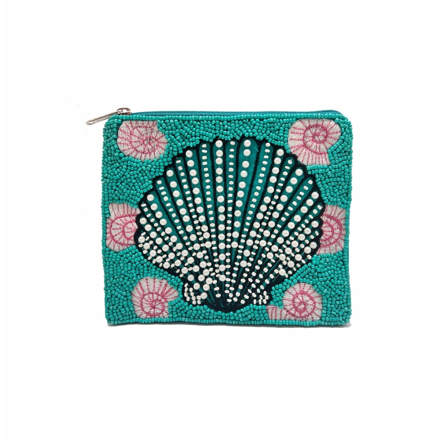 Sea Shell Beaded Coin Pouch - For Her - shop_name