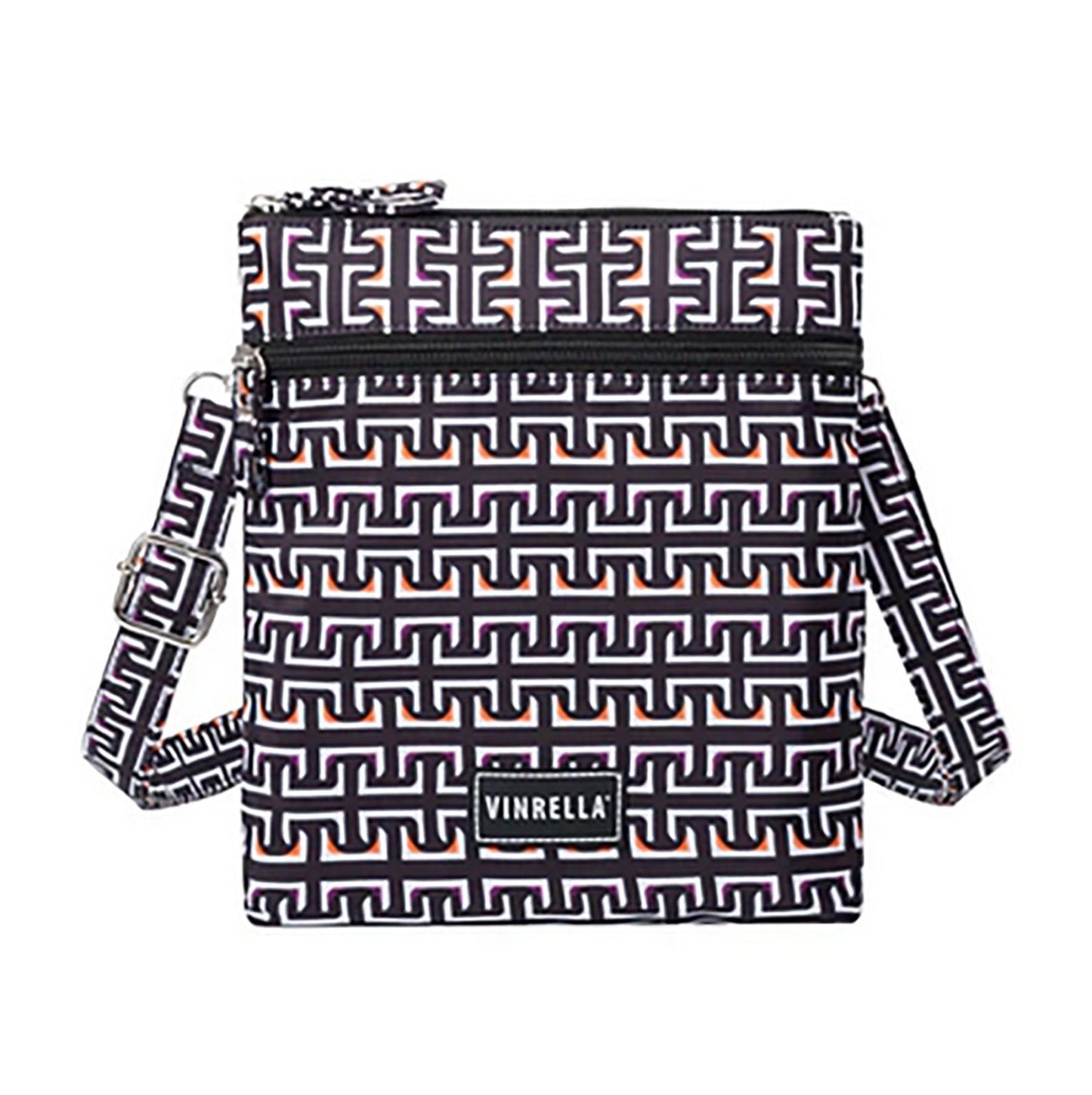 Side Slinger Crossbody Bag - Geometric Black & White - For Her - shop_name