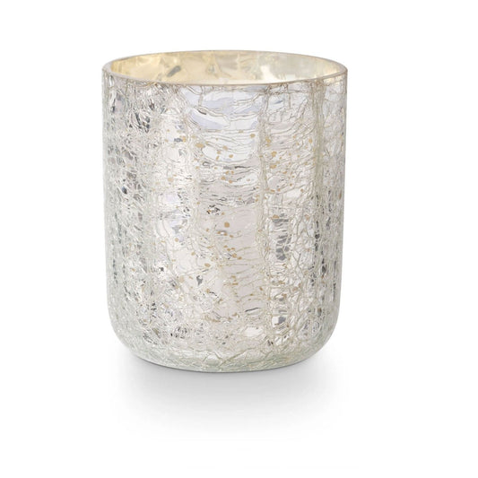Small Boxed Crackle Glass Candle Balsam & Cedar - Candle - shop_name