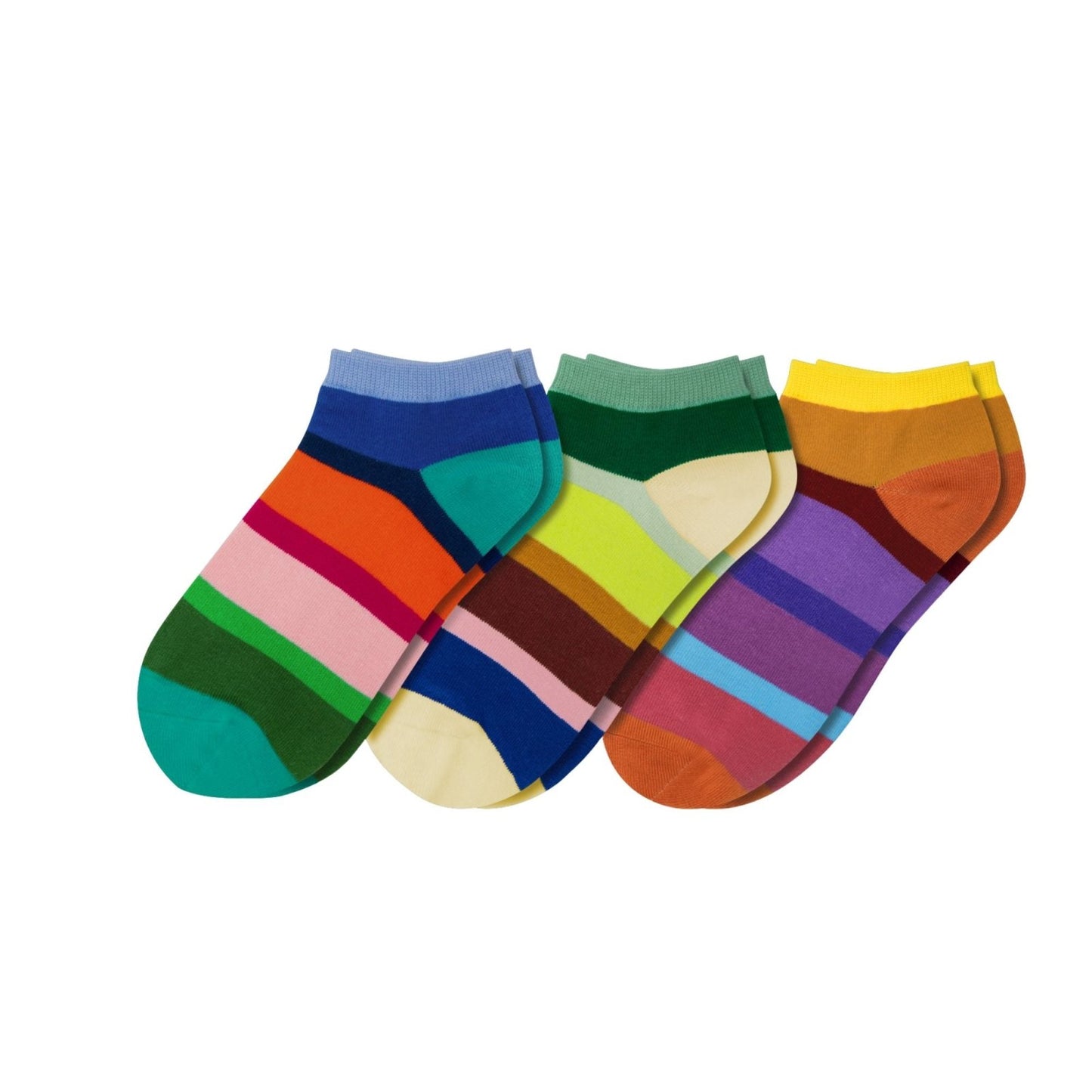 Sneaker socks bright stripes - Set of 3 - For Him - shop_name