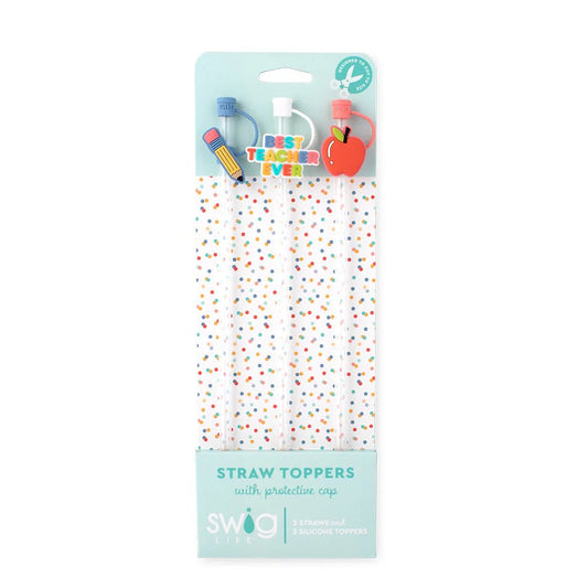 Straw Toppers Best Teacher - For Her - shop_name